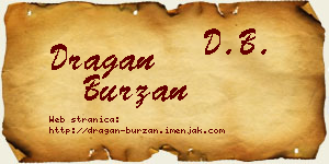 Dragan Burzan vizit kartica